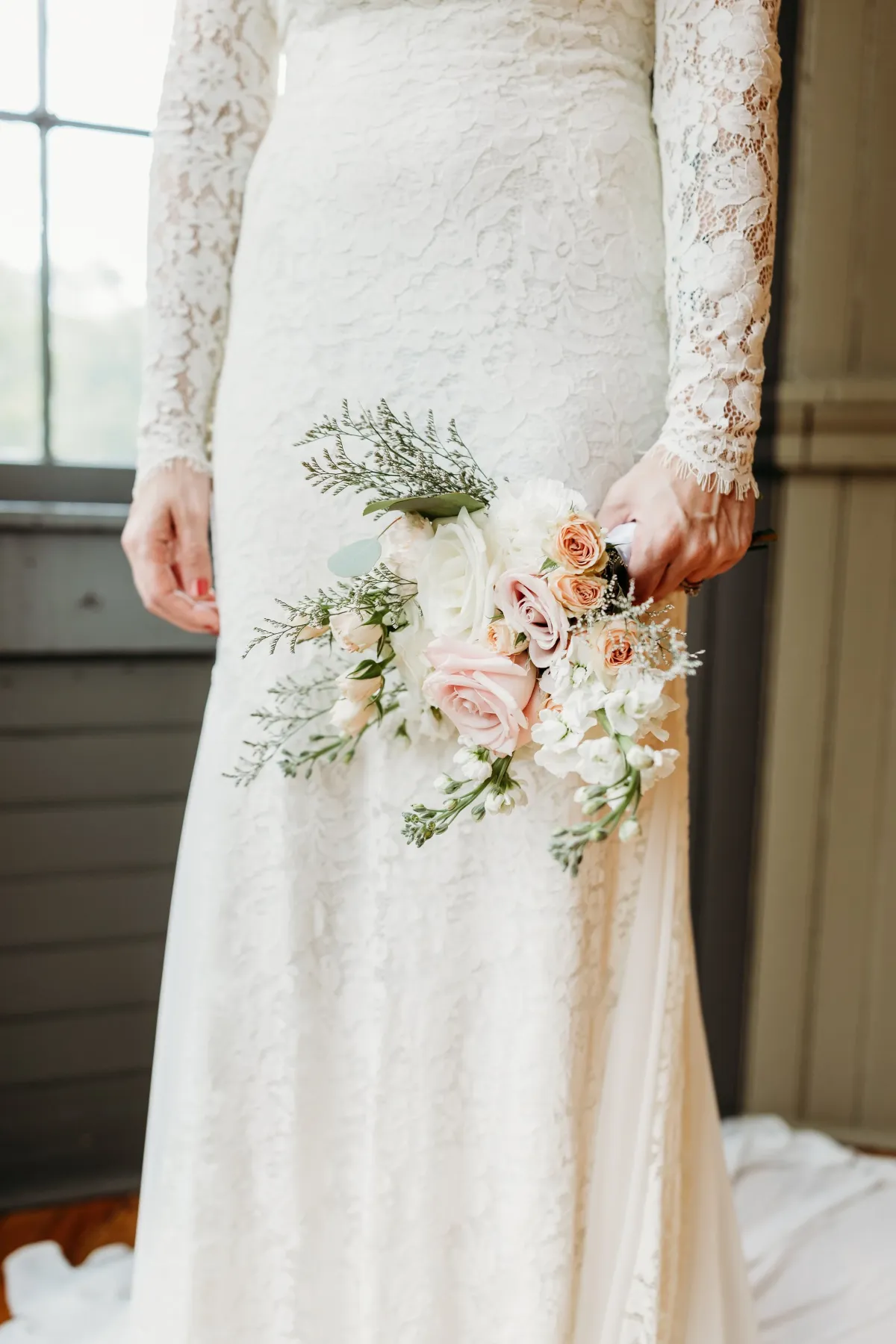 Blushing Bride corsage