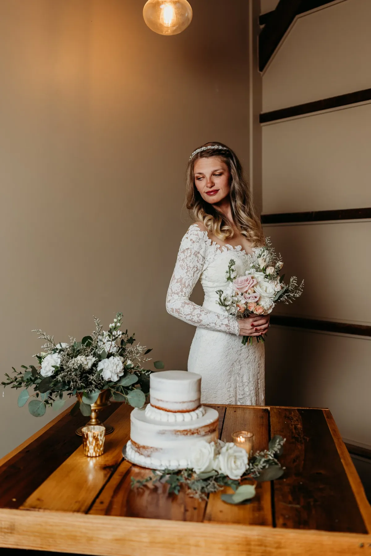 Blushing Bride floral detail