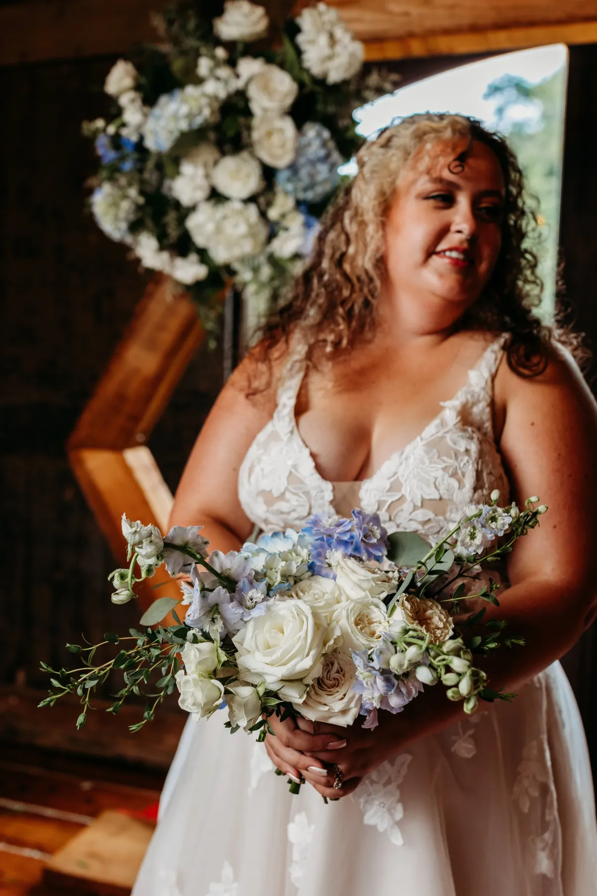 Something Blue floral detail