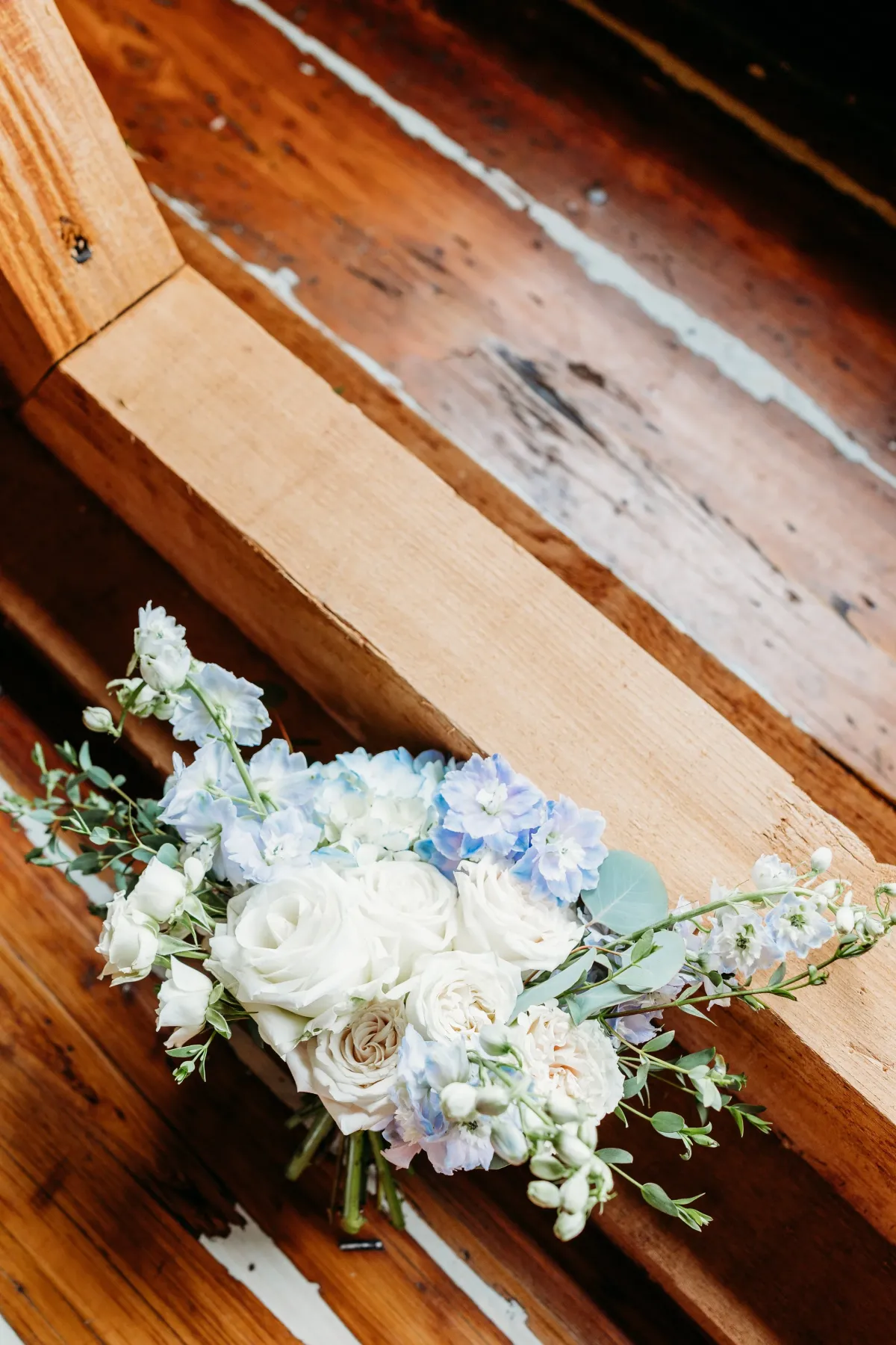 Something Blue centerpiece