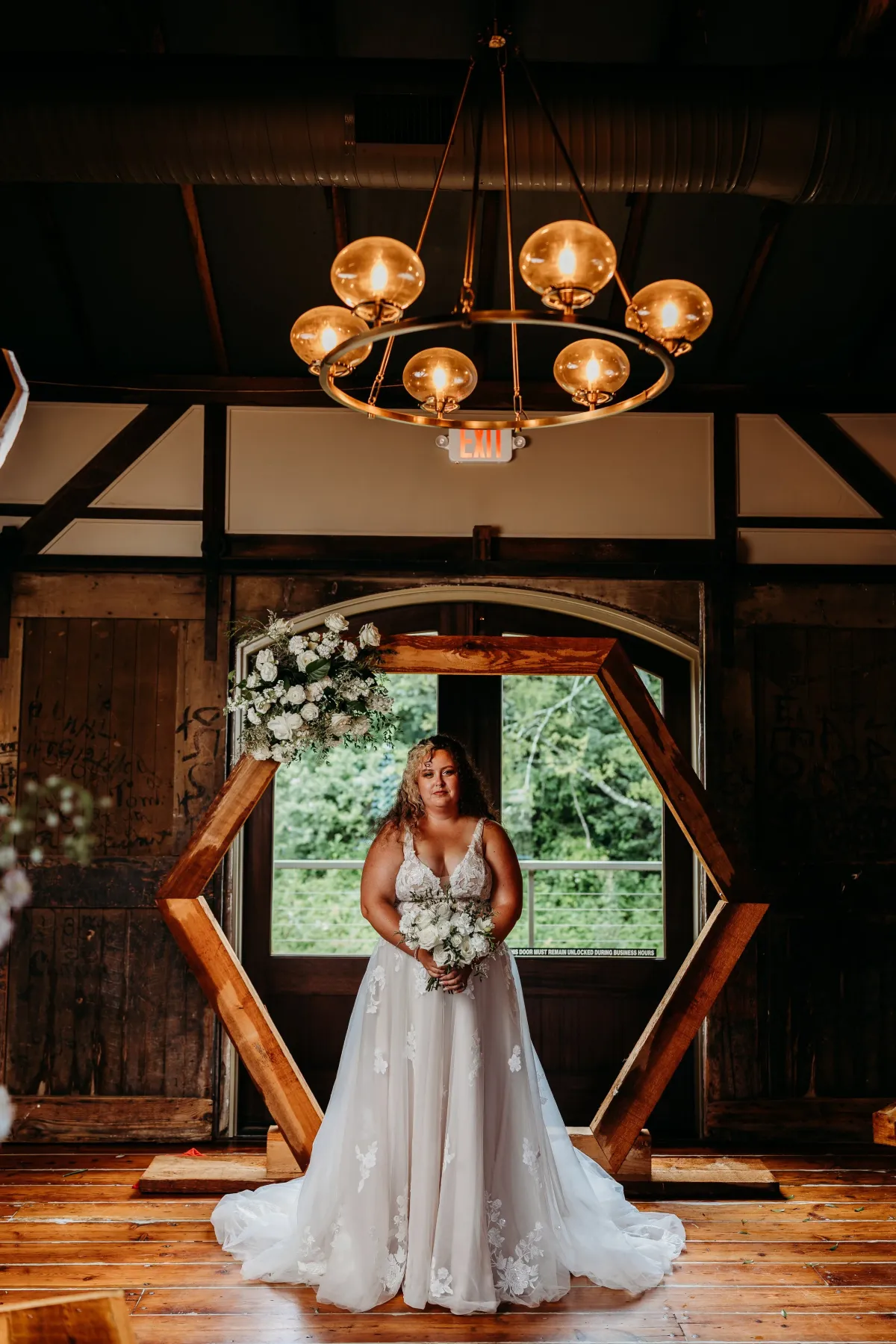 Timeless White ceremony close-up