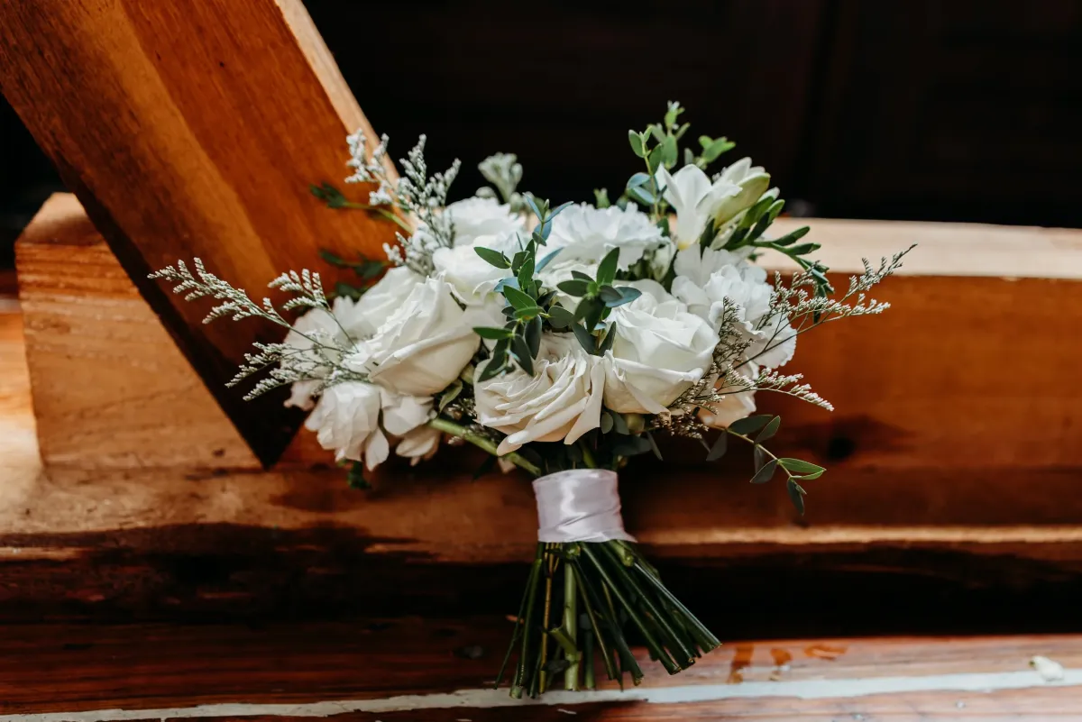 Timeless White floral arrangement