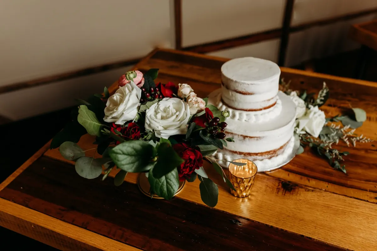 Carmine bud vases