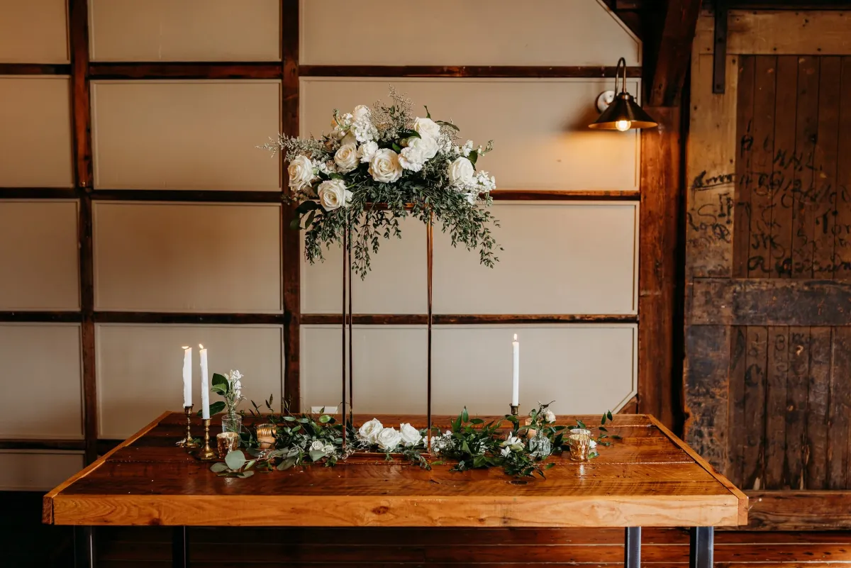 Timeless White corsage detail